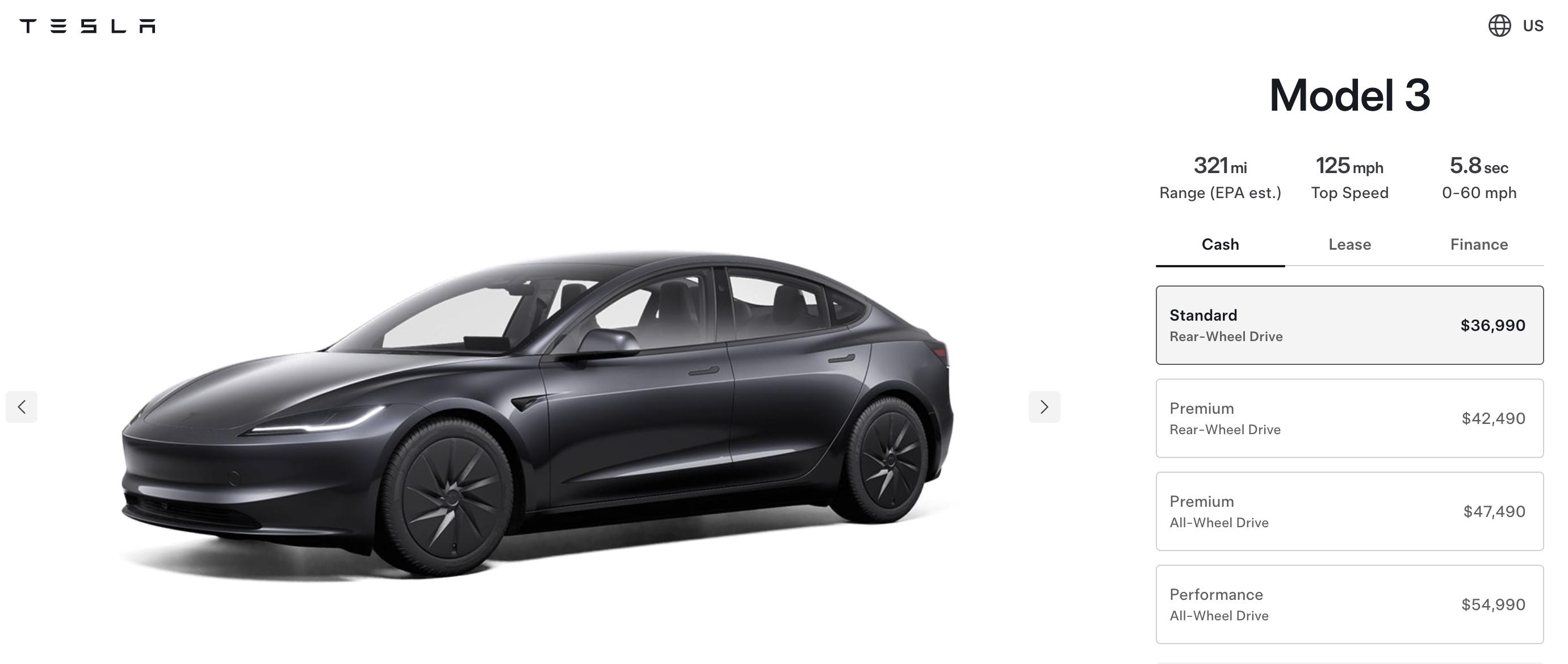 特斯拉股价跌超4%!“简配版”Model Y 定价近4万美元仍被嫌“贵”