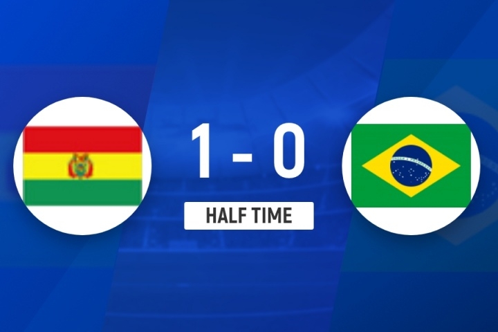 半场-巴西0-1玻利维亚 吉马良斯送点特塞罗斯命中巴西被围攻