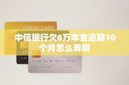 中信银行欠6万本金逾期10个月怎么弄啊