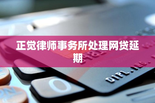 正觉律师事务所处理网贷延期