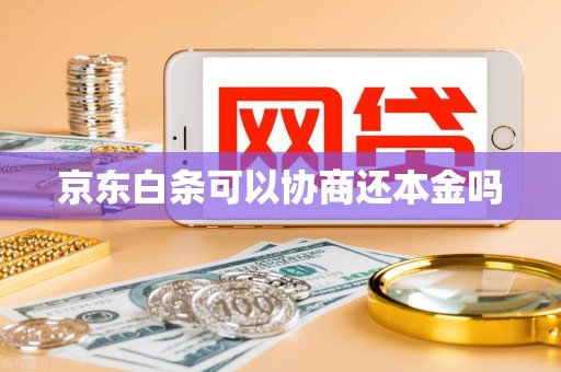 京东白条可以协商还本金吗