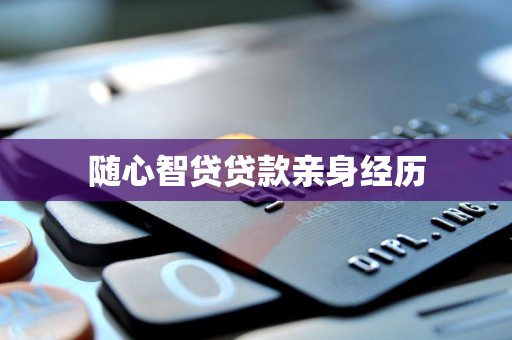 随心智贷贷款亲身经历