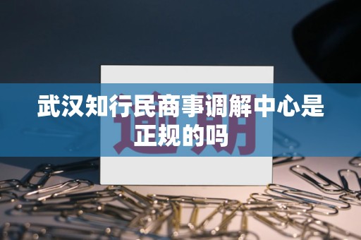 武汉知行民商事调解中心是正规的吗