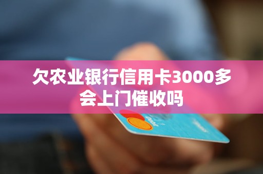 欠农业银行信用卡3000多会上门催收吗