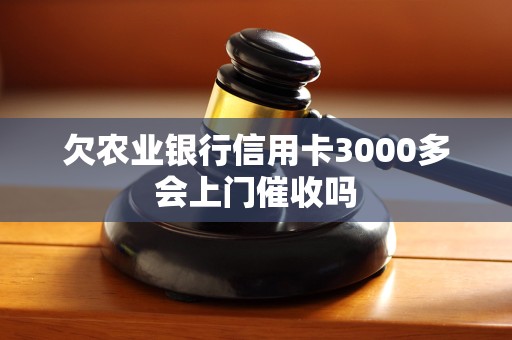 欠农业银行信用卡3000多会上门催收吗