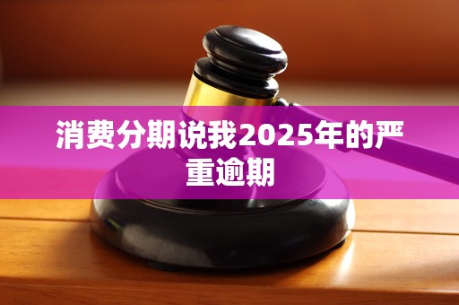 消费分期说我2025年的严重逾期
