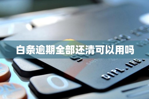 白条逾期全部还清可以用吗