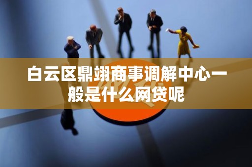 白云区鼎翊商事调解中心一般是什么网贷呢