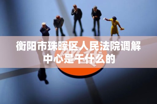 衡阳市珠晖区人民法院调解中心是干什么的