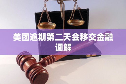 美团逾期第二天会移交金融调解