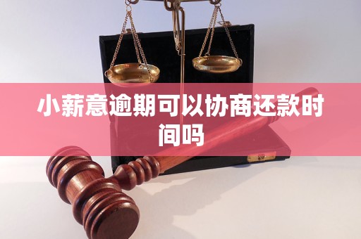 小薪意逾期可以协商还款时间吗