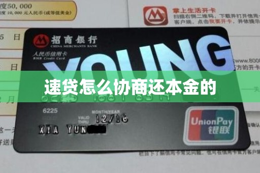 速贷怎么协商还本金的