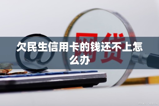 欠民生信用卡的钱还不上怎么办