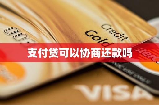 支付贷可以协商还款吗