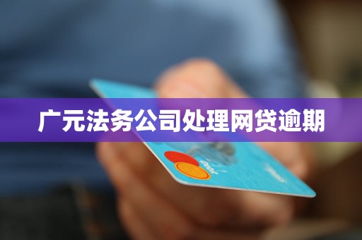 广元法务公司处理网贷逾期
