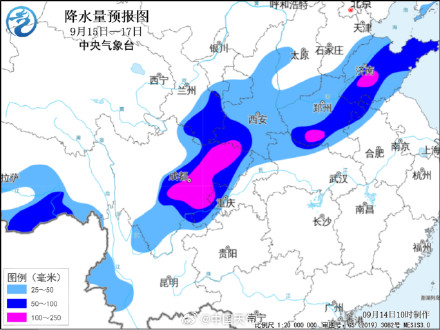 华西至黄淮等地将有两次降雨过程