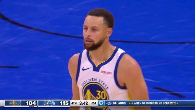 库里34+9+7三分总分超卡特 勇士惜败魔术巴特勒33+7