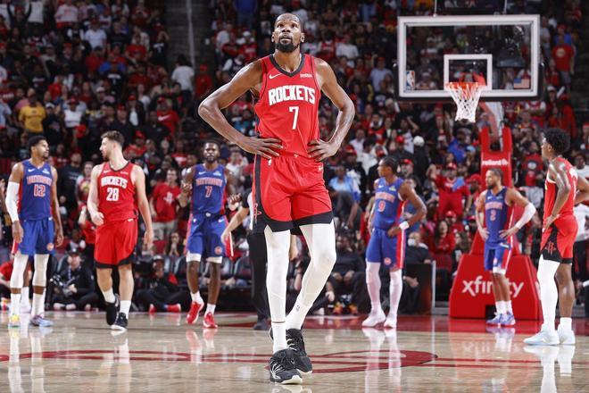 火箭不敌活塞开季2连败 杜兰特37分坎宁安21+7+9