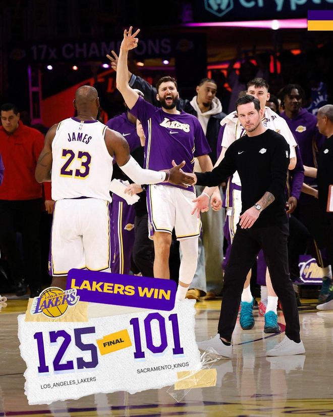 24分大胜国王！詹姆斯证明湖人大错特错，东契奇应跟他学如何争冠