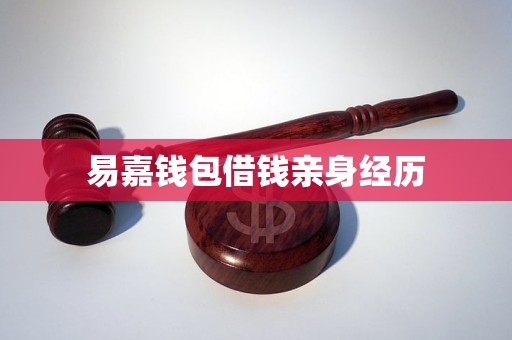 易嘉钱包借钱亲身经历