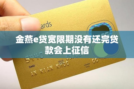 金燕e贷宽限期没有还完贷款会上征信