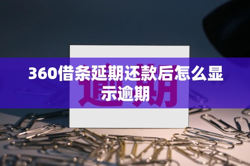 360借条延期还款后怎么显示逾期