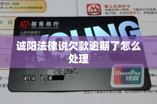 诚阳法律说欠款逾期了怎么处理