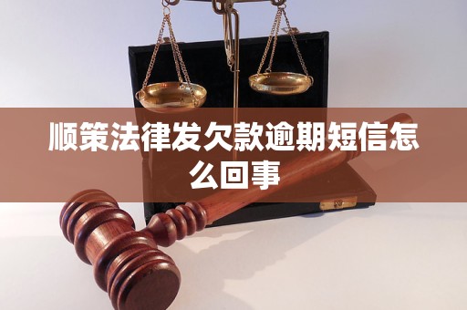 顺策法律发欠款逾期短信怎么回事