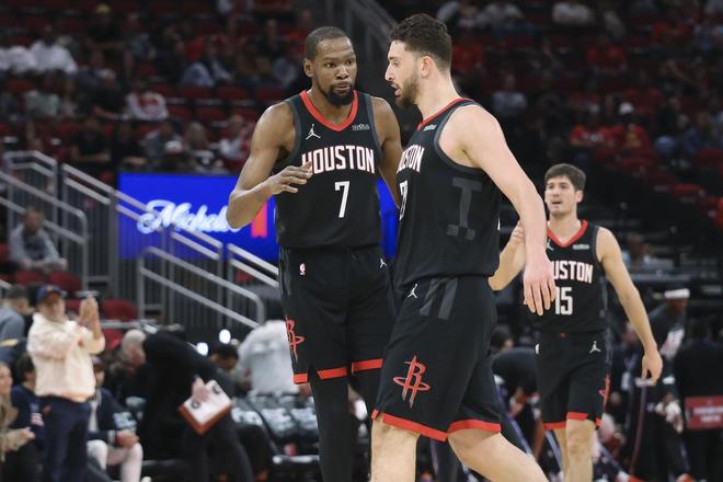 恭喜火箭队！月均砍43.8分，锋线双核联盟第2！15+7射手全面进化