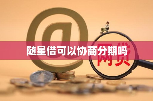 随星借可以协商分期吗