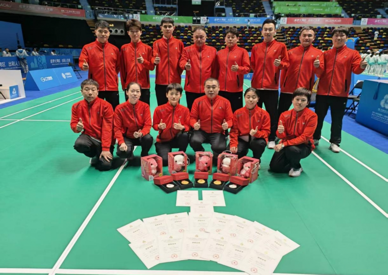 岁末逐梦大湾区 内蒙古佛雷斯羽毛球队十五运残特奥会摘金夺银