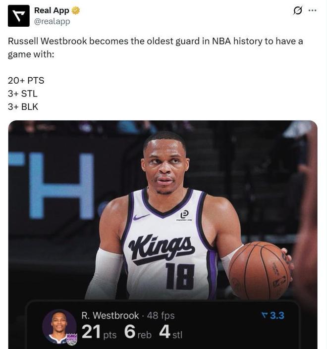 21分6板3助4断3帽,威少又创历史最佳!事实证明错得根本就不是他