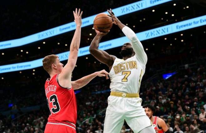 西蒙斯27分 凯尔特人115-101轻取公牛 布泽利斯26分3板2助