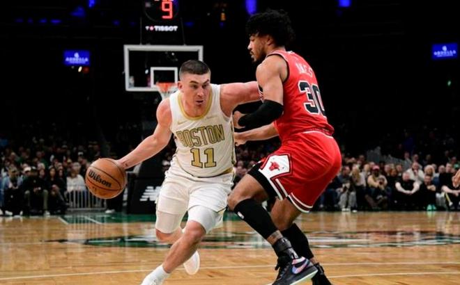 西蒙斯27分 凯尔特人115-101轻取公牛 布泽利斯26分3板2助