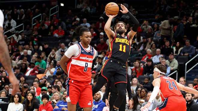 老鹰队交易后，阿里纳斯给奇才队特雷·杨发了一条即时信息