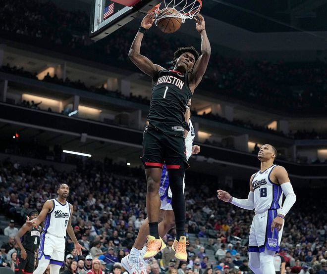 火箭输西部垫底吞三连败!申京复出难阻掉入附加赛 KD交易没赢?