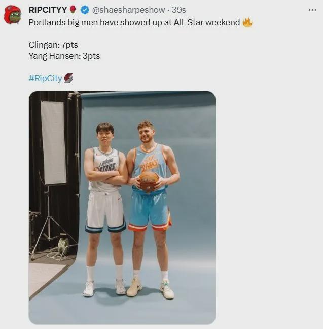 5中4!杨瀚森牛掰!谢谢你,开拓者中锋!