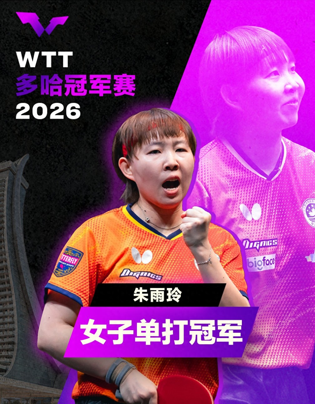 冠军赛收官奖金排名：国乒0金！林昀儒夺冠28万，王曼昱6万第9