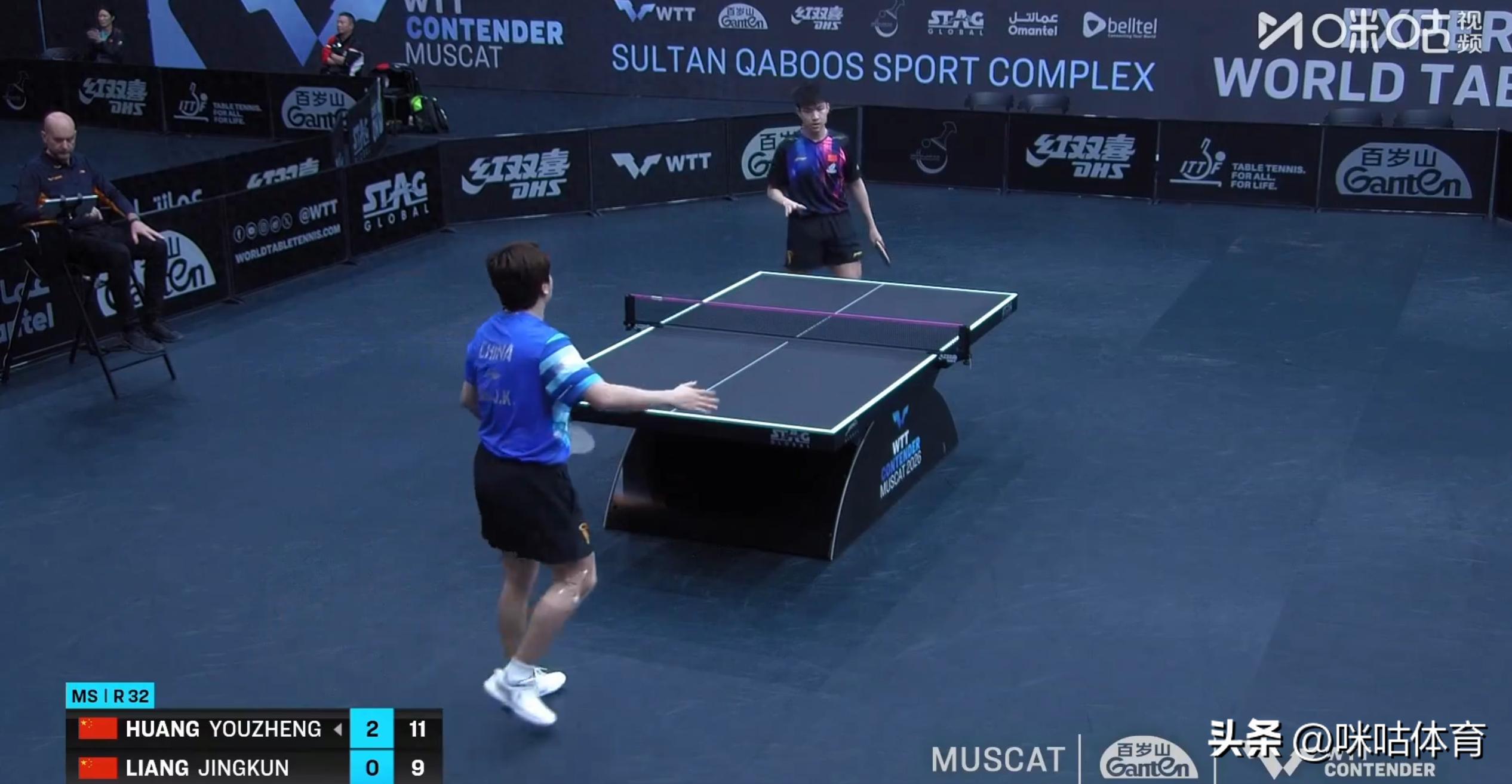 梁靖崑爆冷一轮游！WTT马斯喀特赛国乒15人出局 12人外战冲击八强